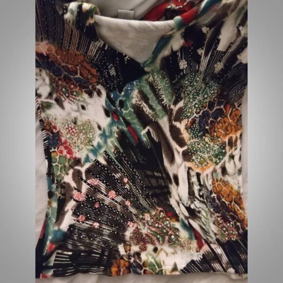 Alberto Makali  hand beaded sweater women's size  medium - Picture 9 of 10